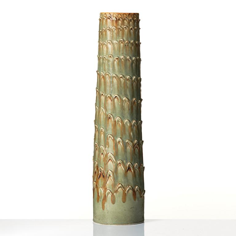Carl-Harry Stålhane, a unique stoneware floor vase, Rörstrand 1949.