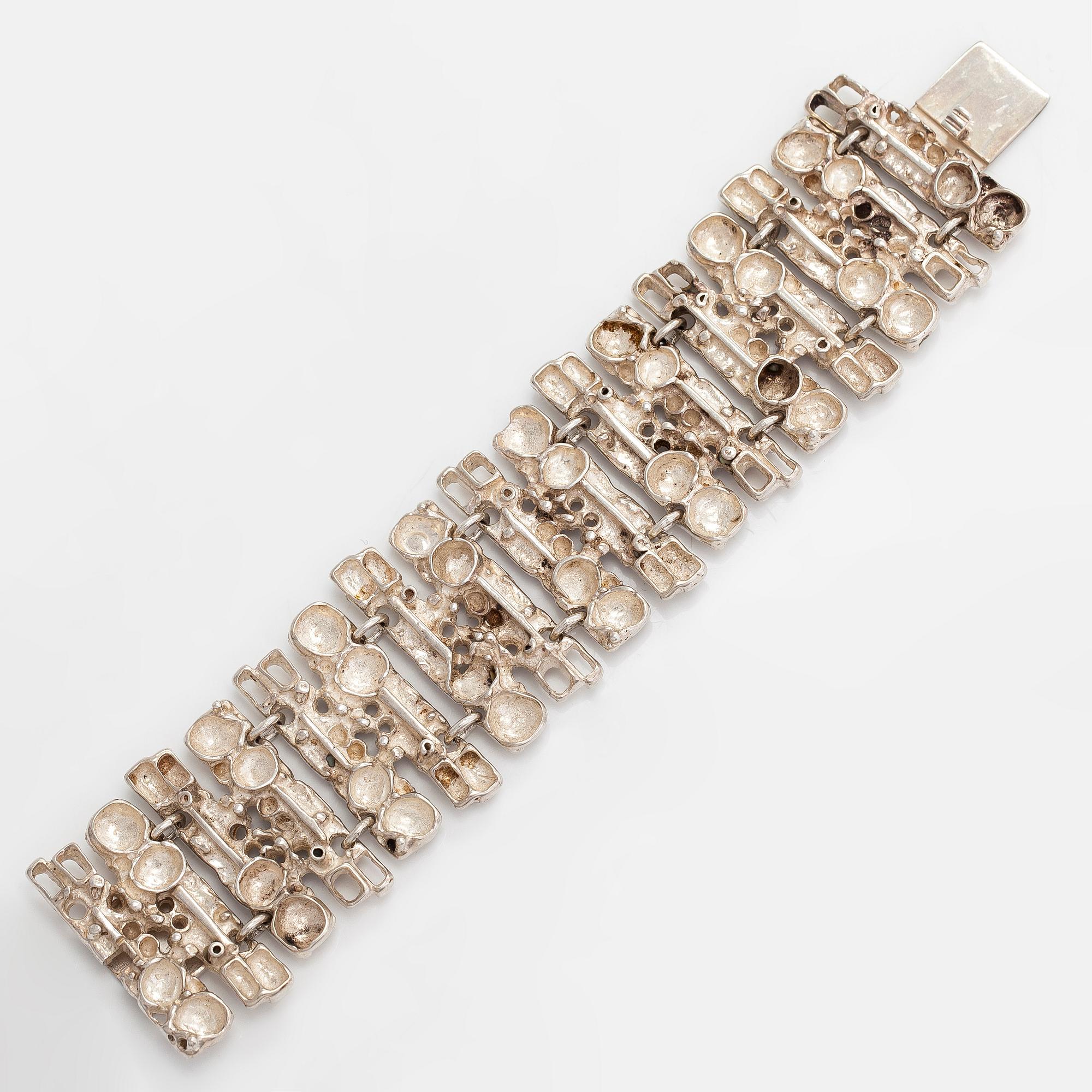 Juhls, rannekoru ja korvakorut, sterlinghopeaa, Norja.