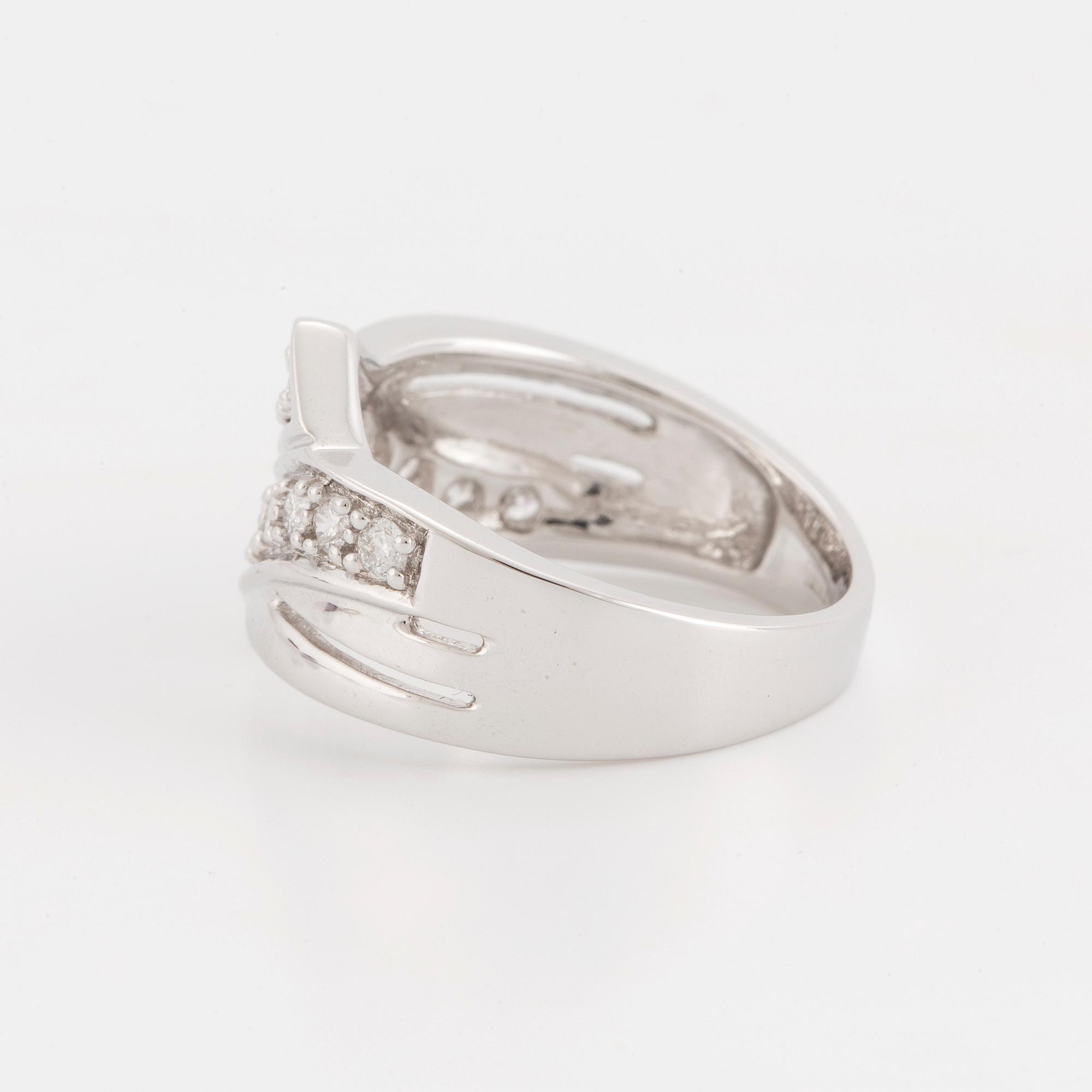 Ca 1,40 ct brilliant cut diamond ring.