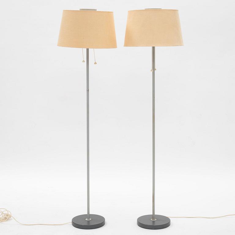 Harald Notini,  a pair of floor lamps, model "15744", Arvid Böhlmarks Lampfabrik, 1950s.