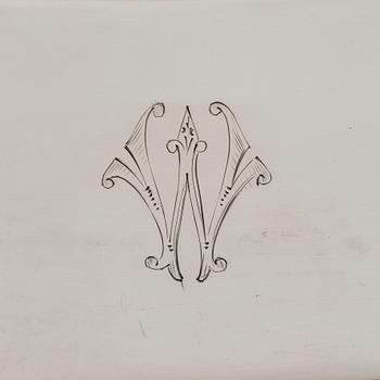 Jacob Wiberg, brödkorg, silver, Moskva 1836.