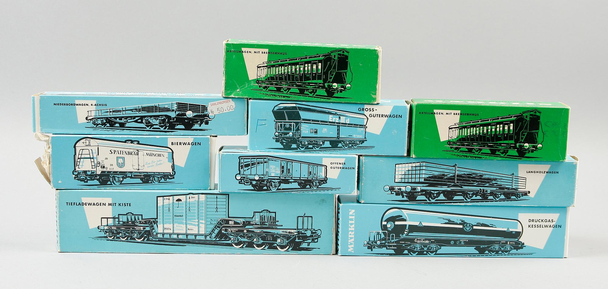 VAGNAR, 18 st, Märklin, H0.