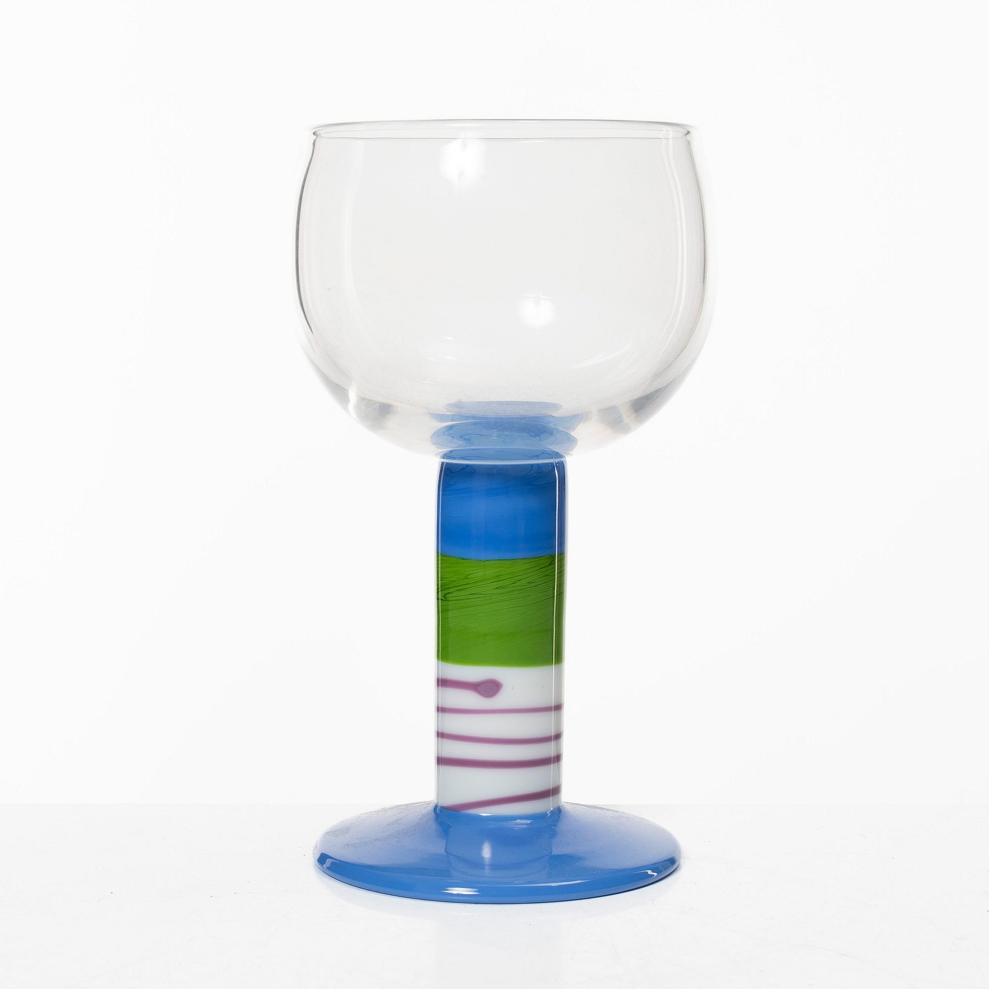 Gunnar Cyrén, a 'Popglas' goblet, Orrefors.