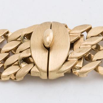 COLLIER 18K matterat guld, 50,4 g.