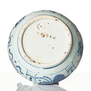 A blue and white kendi, Ming dynasty, Wanli (1572-1620).