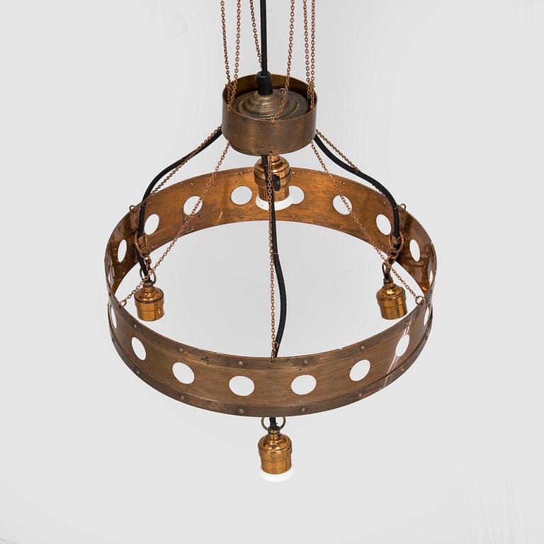 Frame for ceiling lamp, Konstsmideri Allan Helenius Ab, early 20th century.
