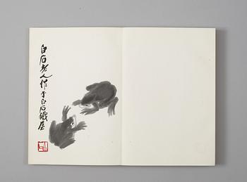 BOK med TRÄSNITT, "Qi Baishi hua ji".