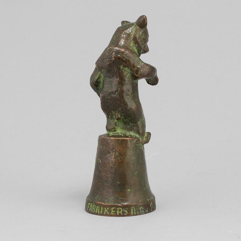 JUSSI MÄNTYNEN, sculpture, bronze, signed with initials and dated -55.