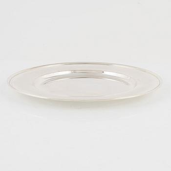 A Swedish silver plate, mark of GAB (Guldsmedsaktiebolaget), Stockholm 1937.