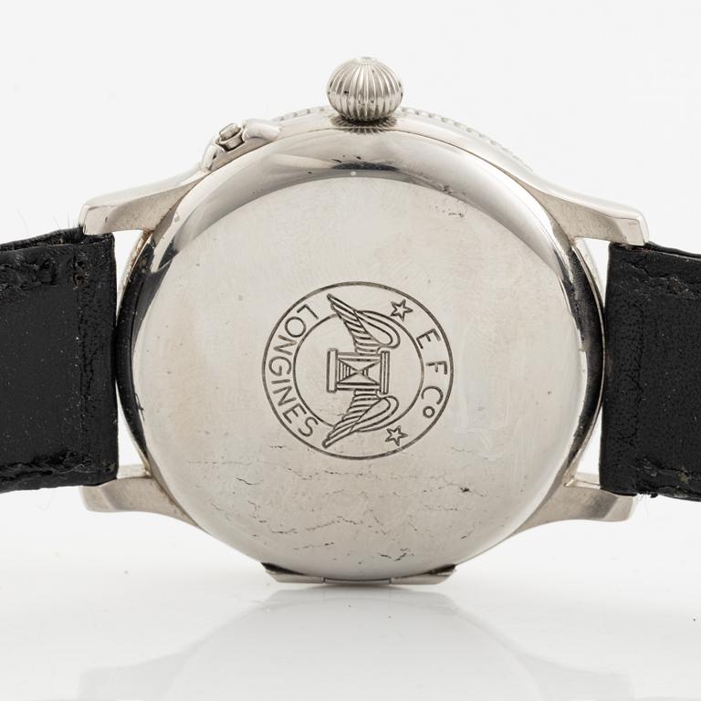 Longines, Hour Angle Watch, designad av Charles Lindbergh, armbandsur, 38 mm.