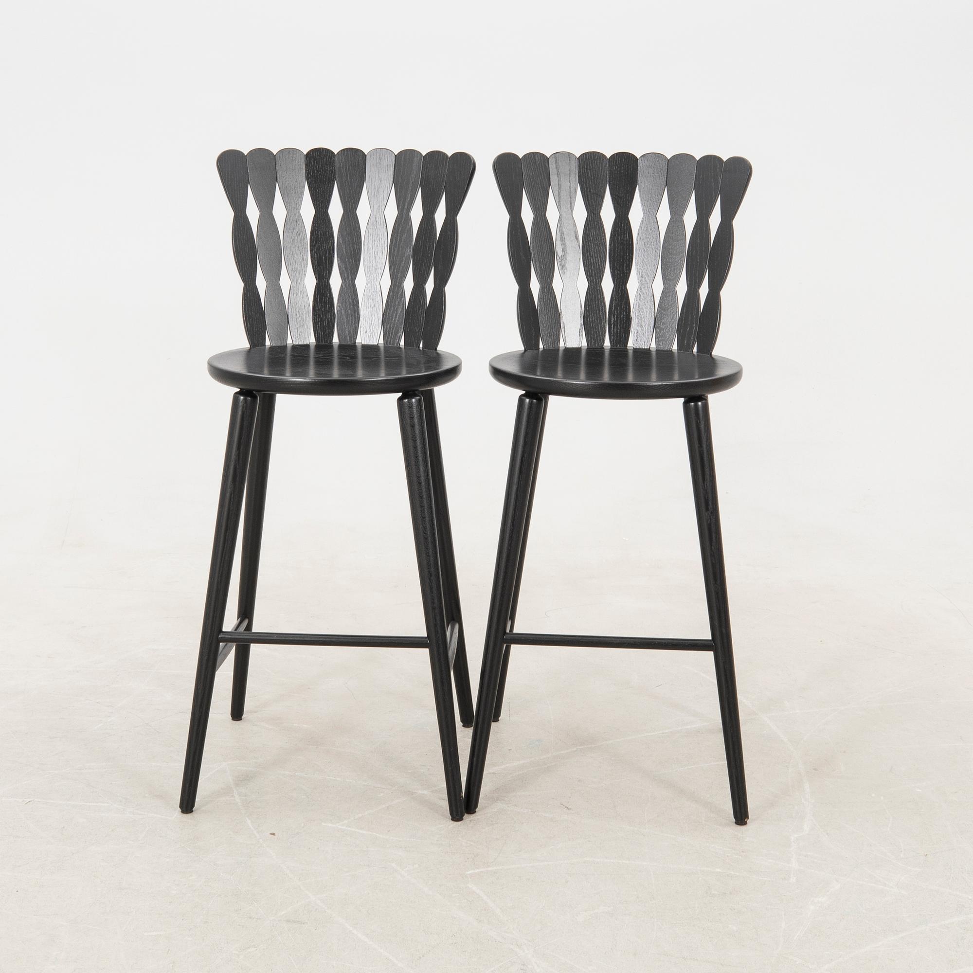 Lisa Hilland, Barstools a pair "Spira" for Mylhta 2000s.