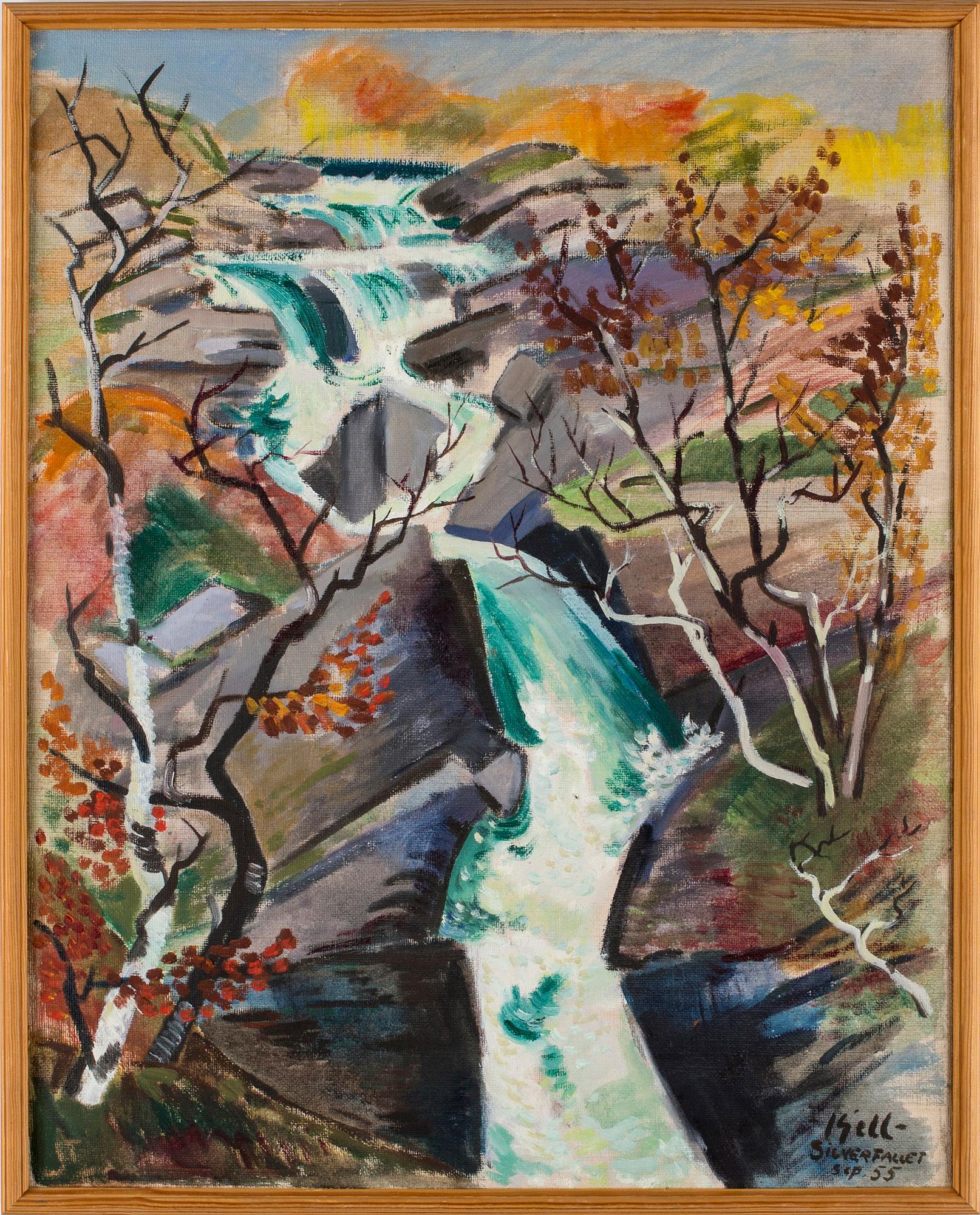 KJELL LEANDER-ENGSTRÖM, olja på duk, signerad samt daterad september -55.