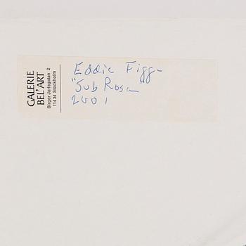 EDDIE FIGGE, pastel and assemblage, signed and dated 2001.