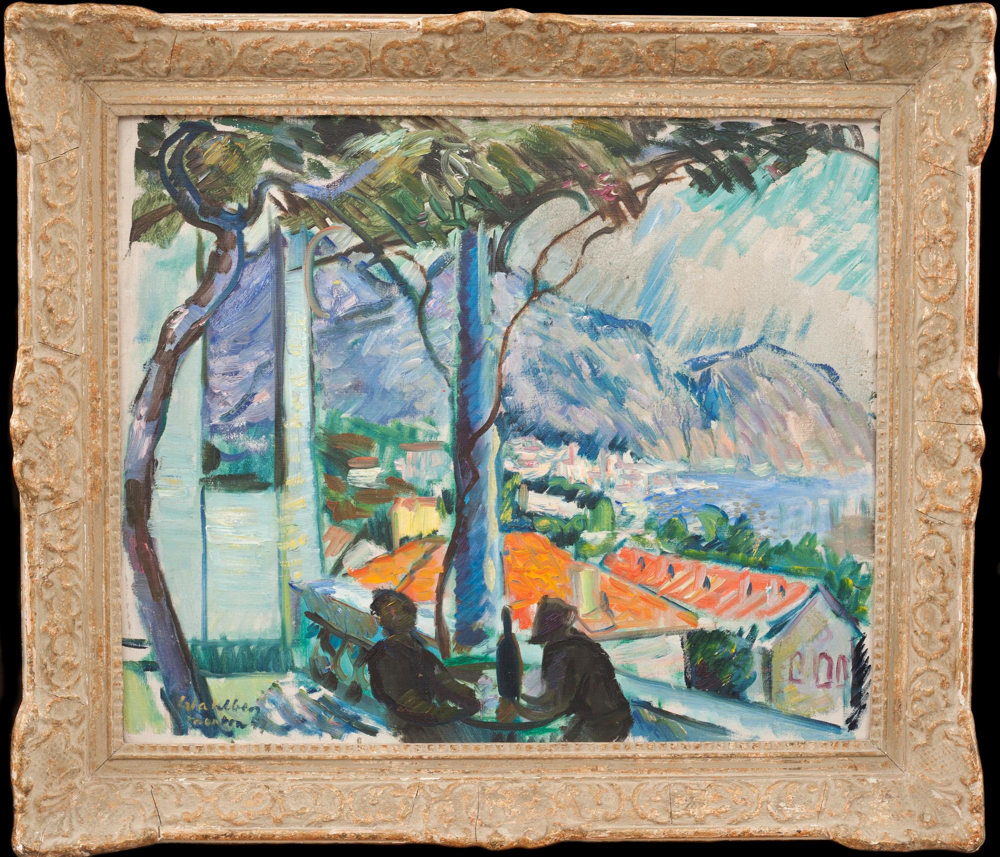 BERTIL WAHLBERG, olja på pannå. Signerad och daterad -47.