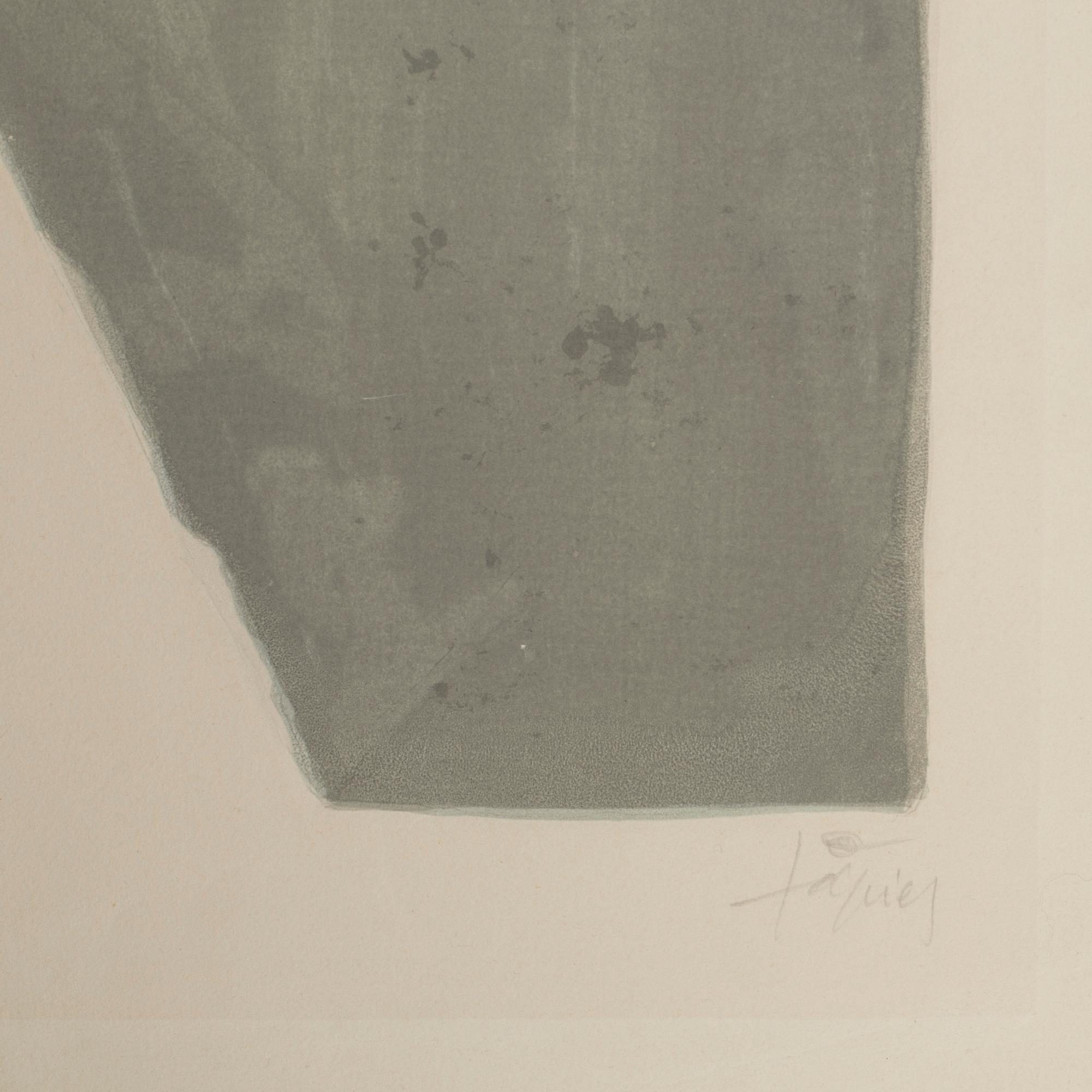 ANTONI TÀPIES, colour lithographe with relief, signed and numbered 29/50.