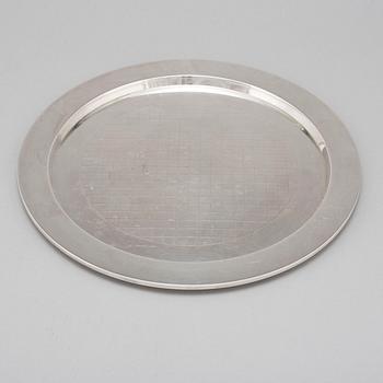 SIGVARD BERNADOTTE, a sterling silver tray from Georg Jensen & Wendel AS, Denmark.