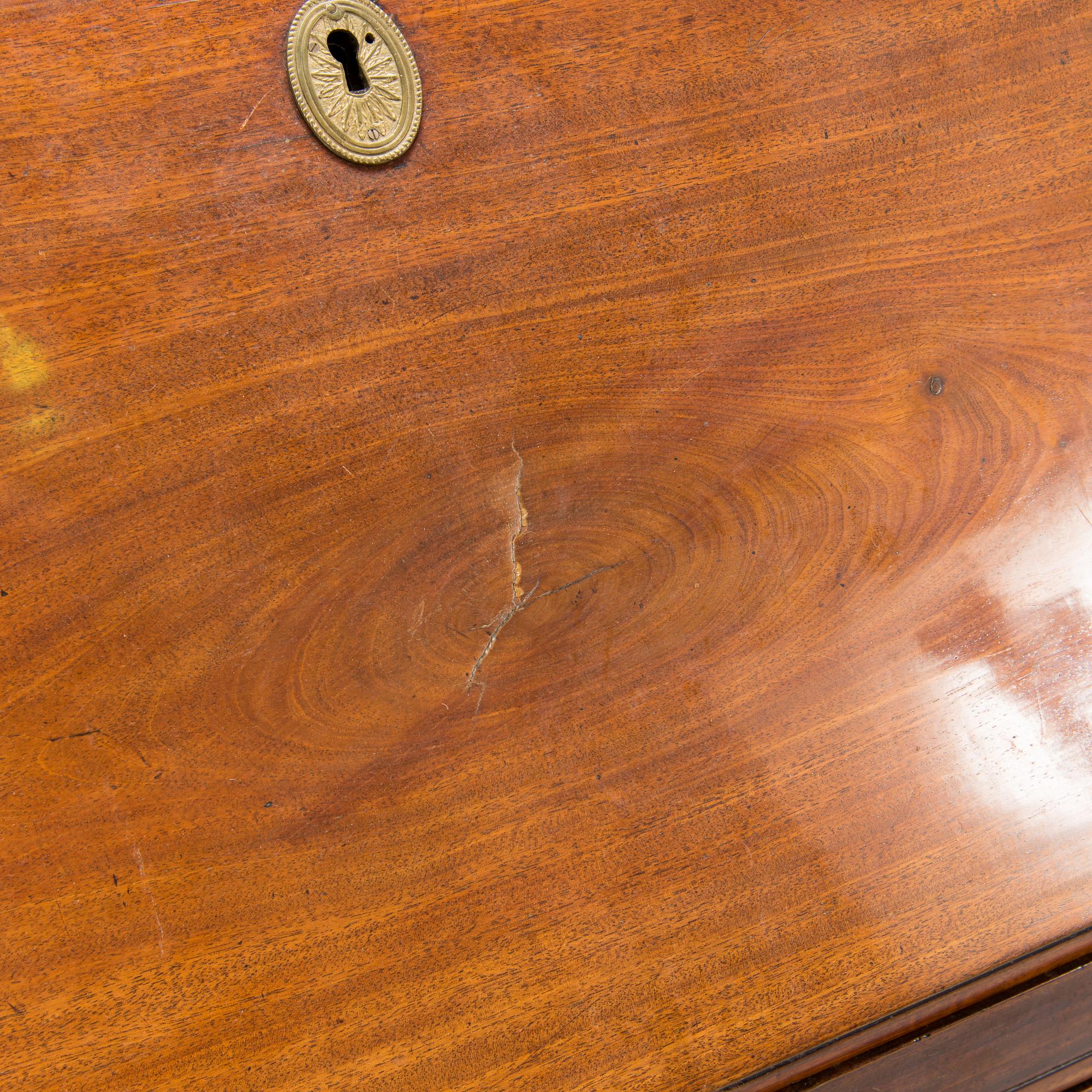 An 18th century late Gustavian secretaire chest of drawers.