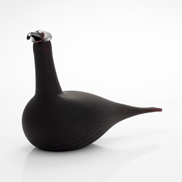 Oiva Toikka, a 'Curlew' glass bird, second quality, signed O. Toikka Nuutajärvi II.