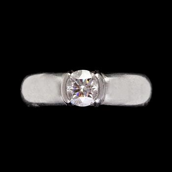 865. A Tiffany & Co brilliant cut diamond ring, 0.71 cts.