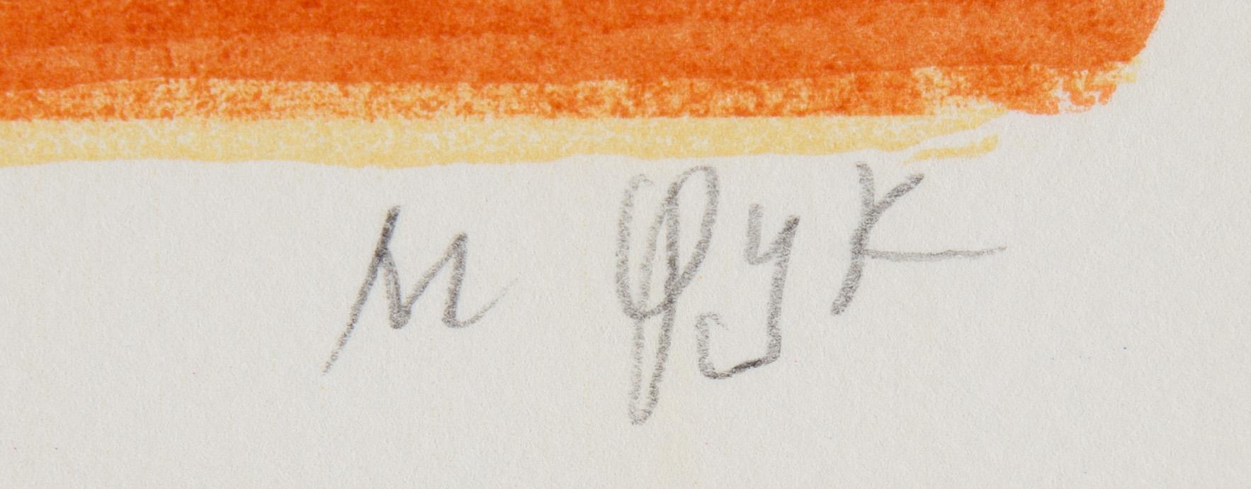 Madeleine Pyk, lithograph in colours, signed 3498/5000.