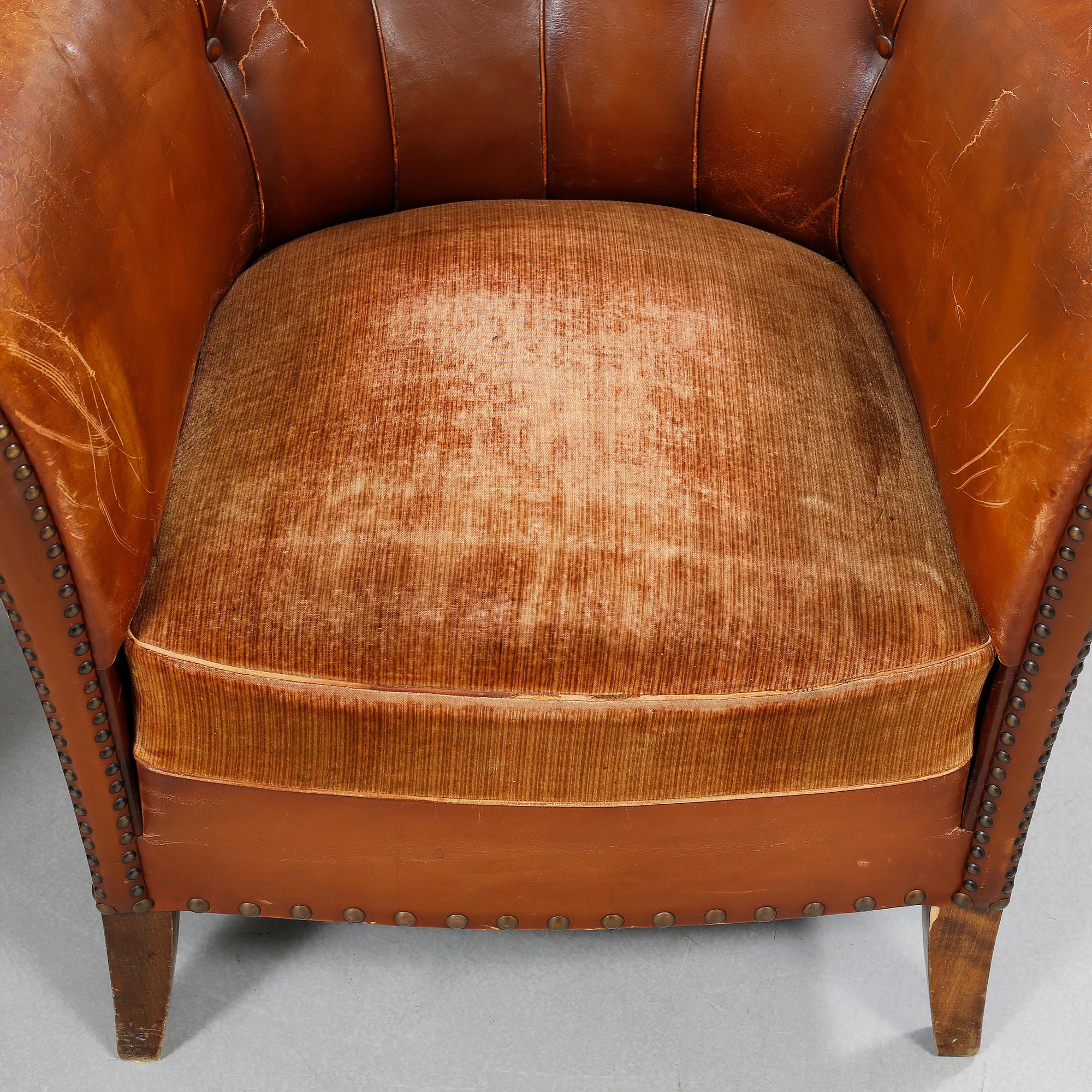 Early 20th century armchairs.