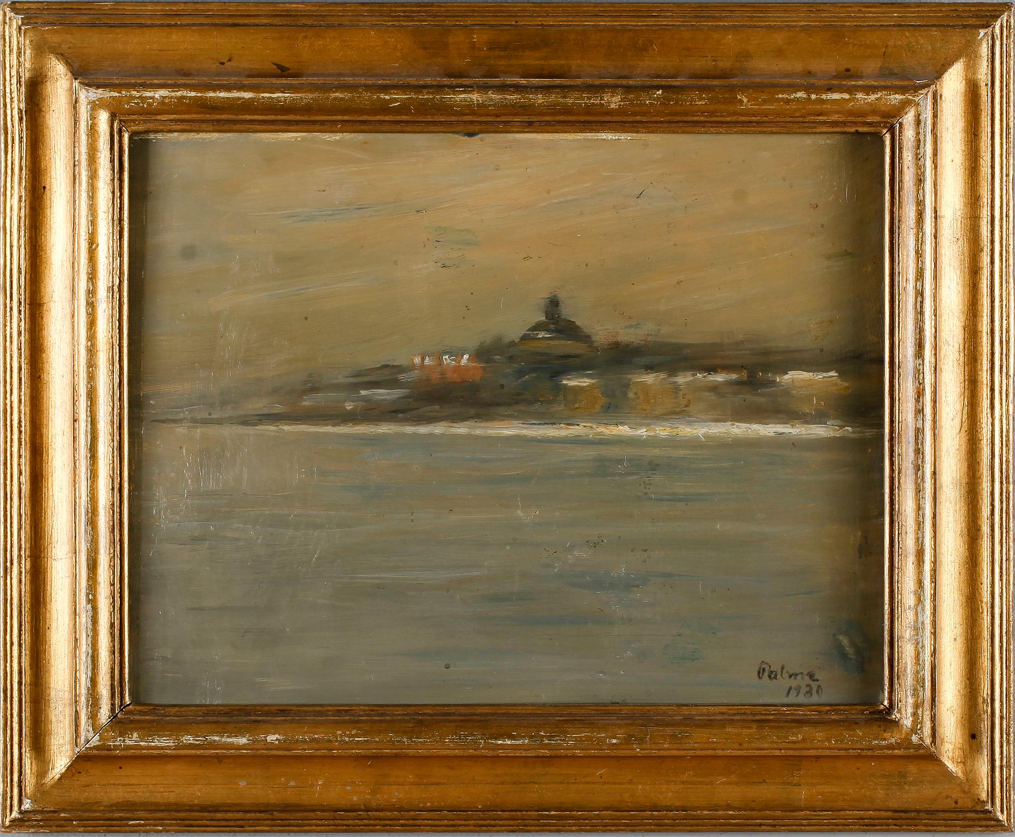 CARL PALME, olja på pannå, signerad och daterad 1930.