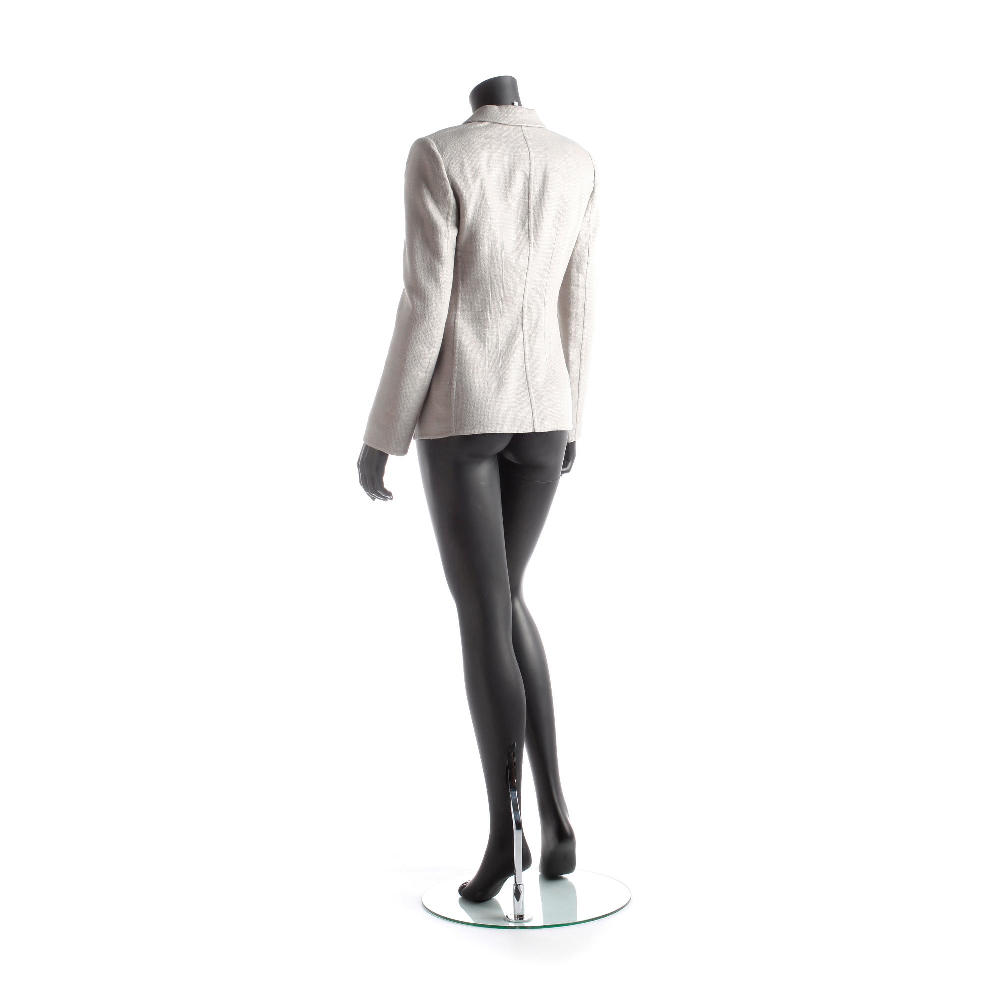 GIORGIO ARMANI, a grey cashmere jacket.