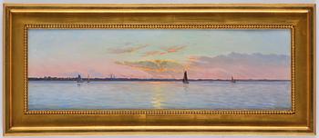 Albert Edward Wang, Sunset outside Hellerup.