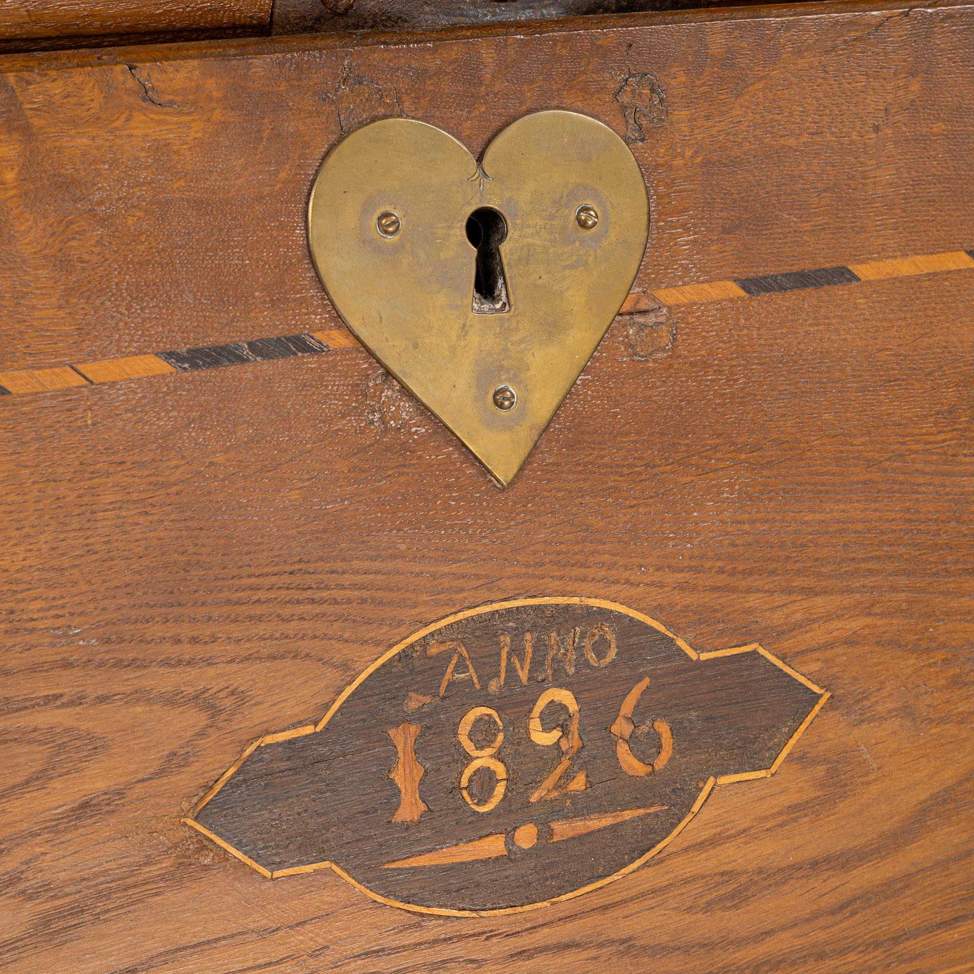 A cabinet, Småland, Sweden, dated 1826.