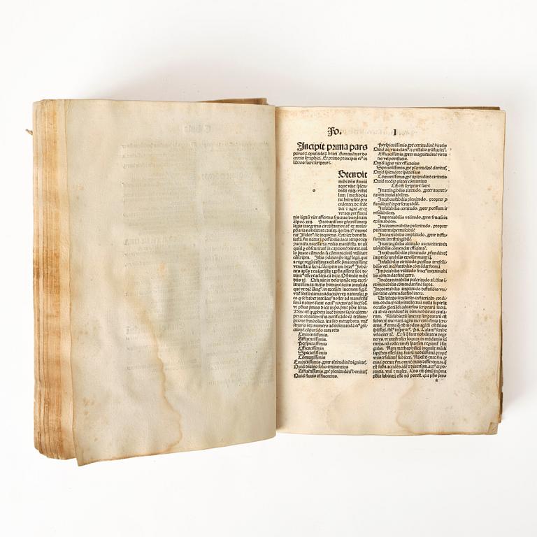 Incunable, 1495.