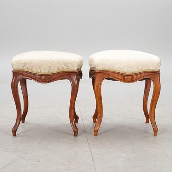 PALLAR, ett par, nyrokoko, 1800-talets slut.