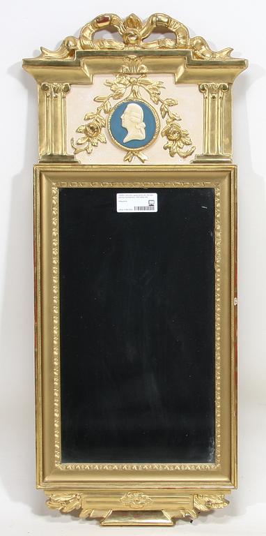 SPEGEL, gustaviansk stil, AB Glas och trä, Hovmantorp, 1900-talets mitt.