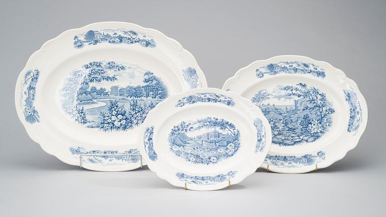 MATSERVIS, 74 delar, porslin, "English Gardens", Johnson Brothers, England 1900-första hälft.