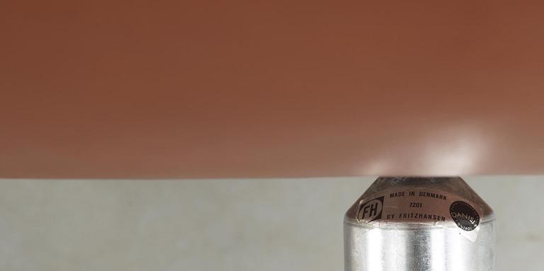 A pair of Arne Jacobsen brown leather 'Swan' chairs, Fritz Hansen, Denmark 1972.