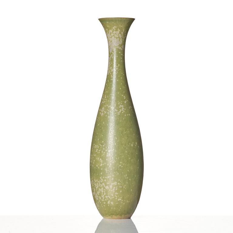 Carl-Harry Stålhane, a bird's egg glazed stoneware vase, Rörstrand, Sweden 1950s.