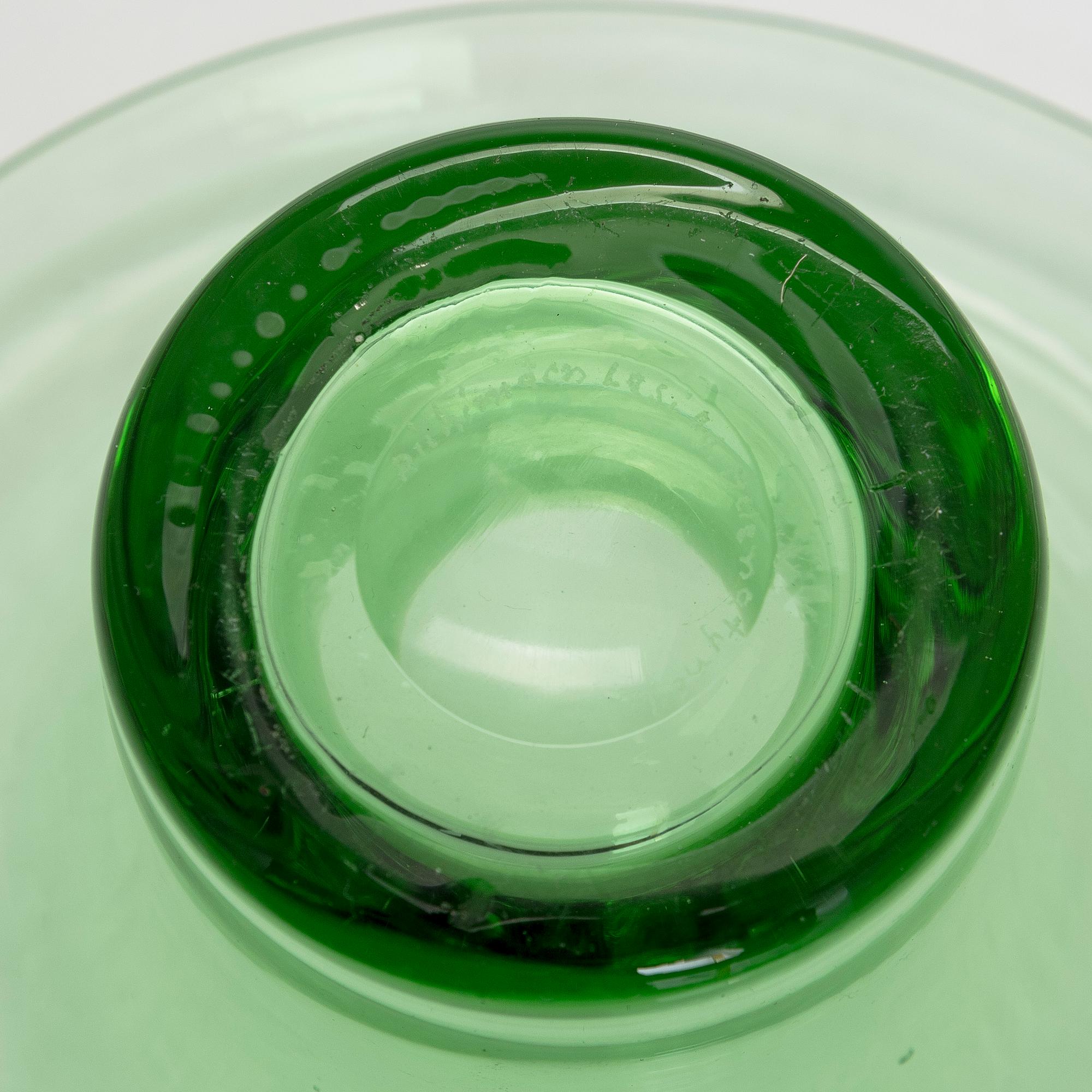 Helena Tynell, vas, "Kaulus", signeerattu Riihimäen Lasi Oy Helena Tynell.