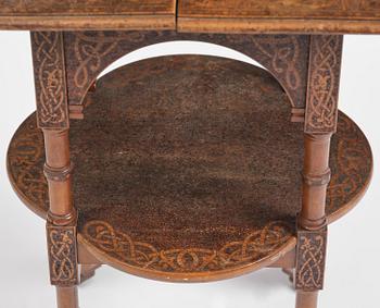 Table, probably Norway, Old Norse style, late 19th century.
