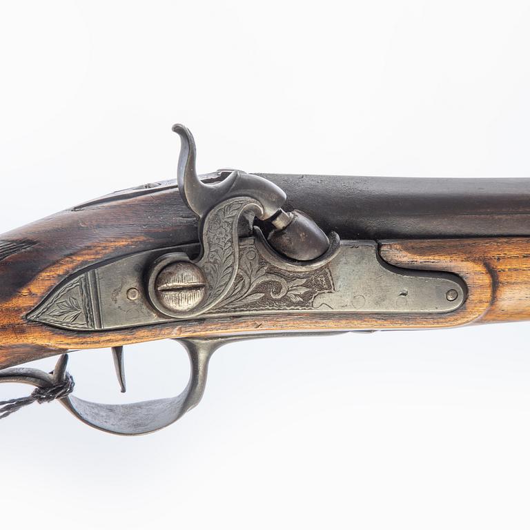 Slaglåsgevär, svenskt, 1700-tal.