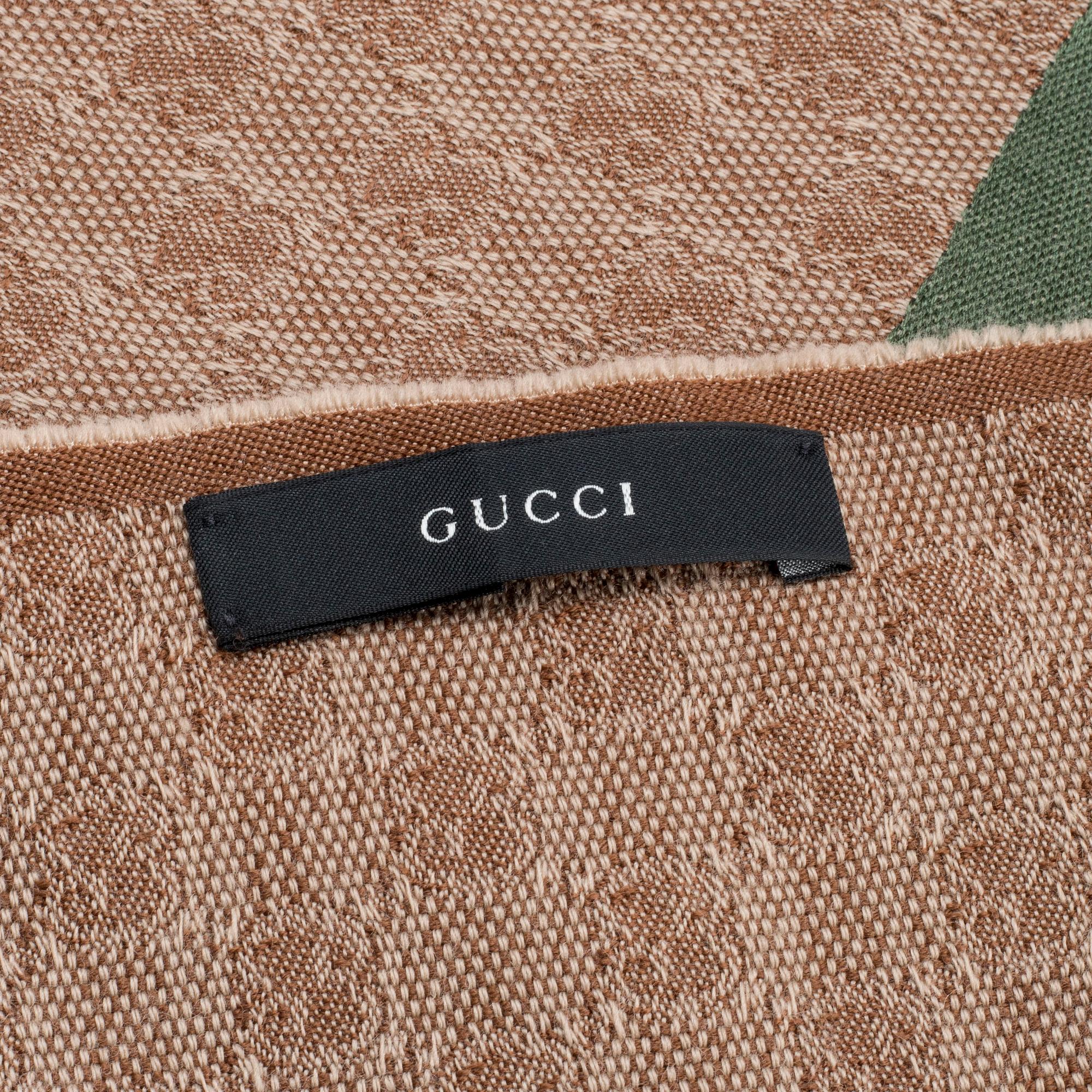 GUCCI, scarf and keychain.