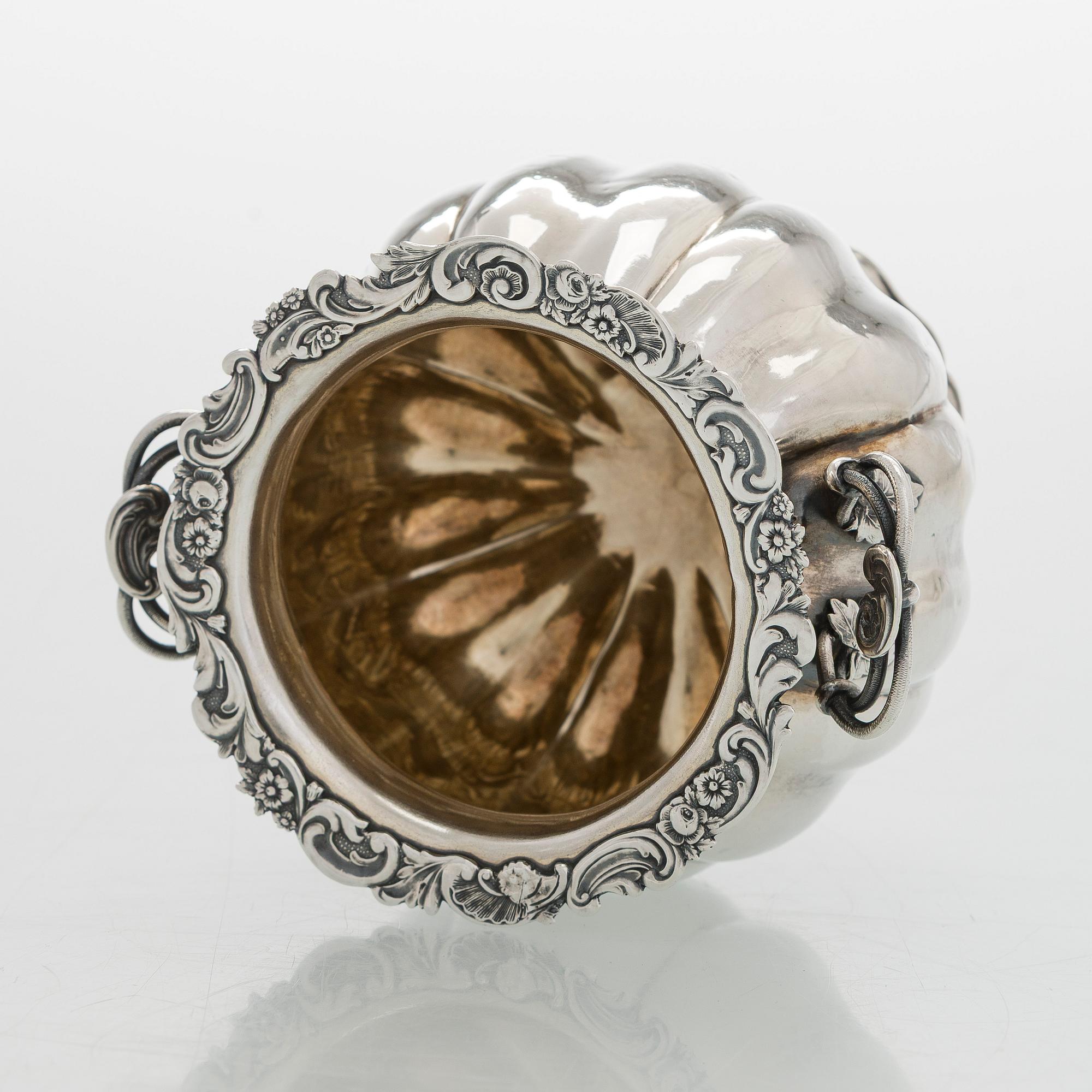 Jonas Lampén, sokerikko, hopeaa, Viipuri, 1863.