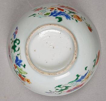 SKÅL samt FAT, porslin, Kina, 1700-tal.