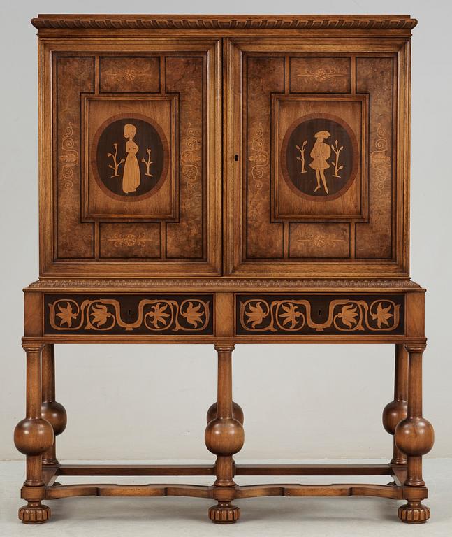 KABINETTSKÅP, Isidor Hörlin, tillskriven, 1920/30-tal.