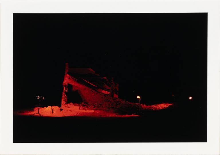 Carl Michael von Hausswolff, "Red Domestic Death (Tifariti, Western Sahara", 2010.