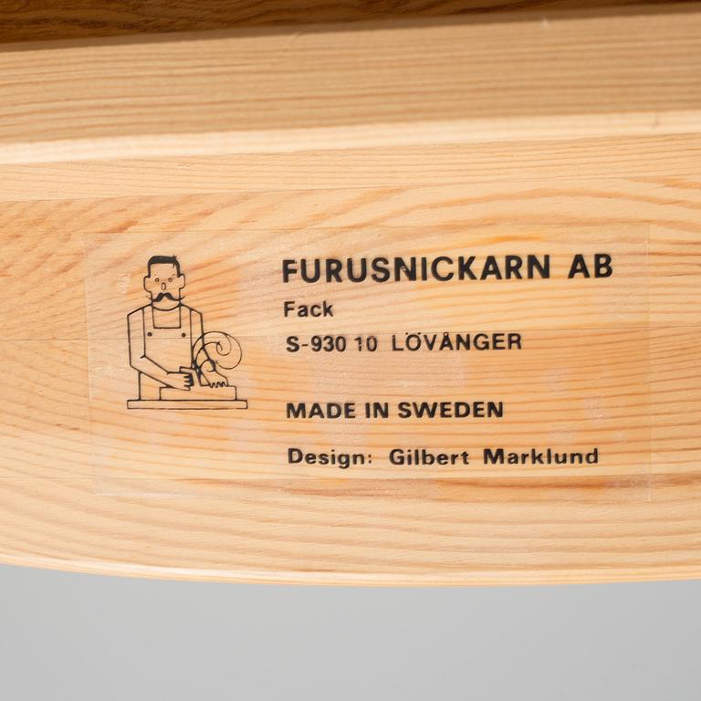 GILBERT MARKLUND, a pine stool from Furusnickarn AB, designed in 1969.