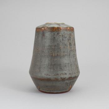 A Carl-Harry Stålhane stoneware vase, Rörstrand 1956. Unique.