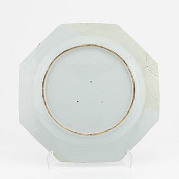 A famille rose dish, Qing dynasty, Qianlong (1736-95).