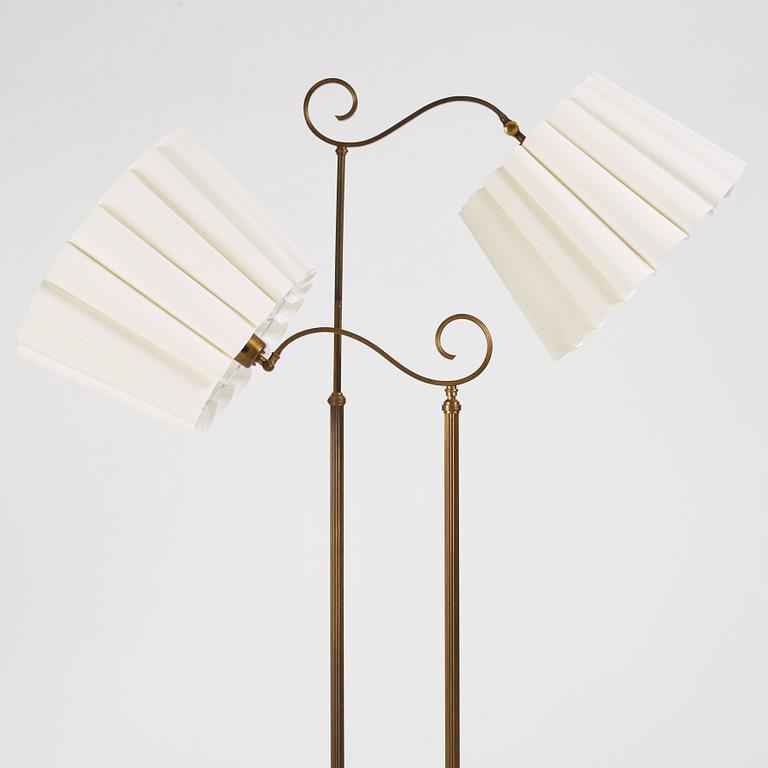 Bertil Brisborg, floor lamps 2 pcs., model "30696", Nordiska Kompaniet, 1940s.