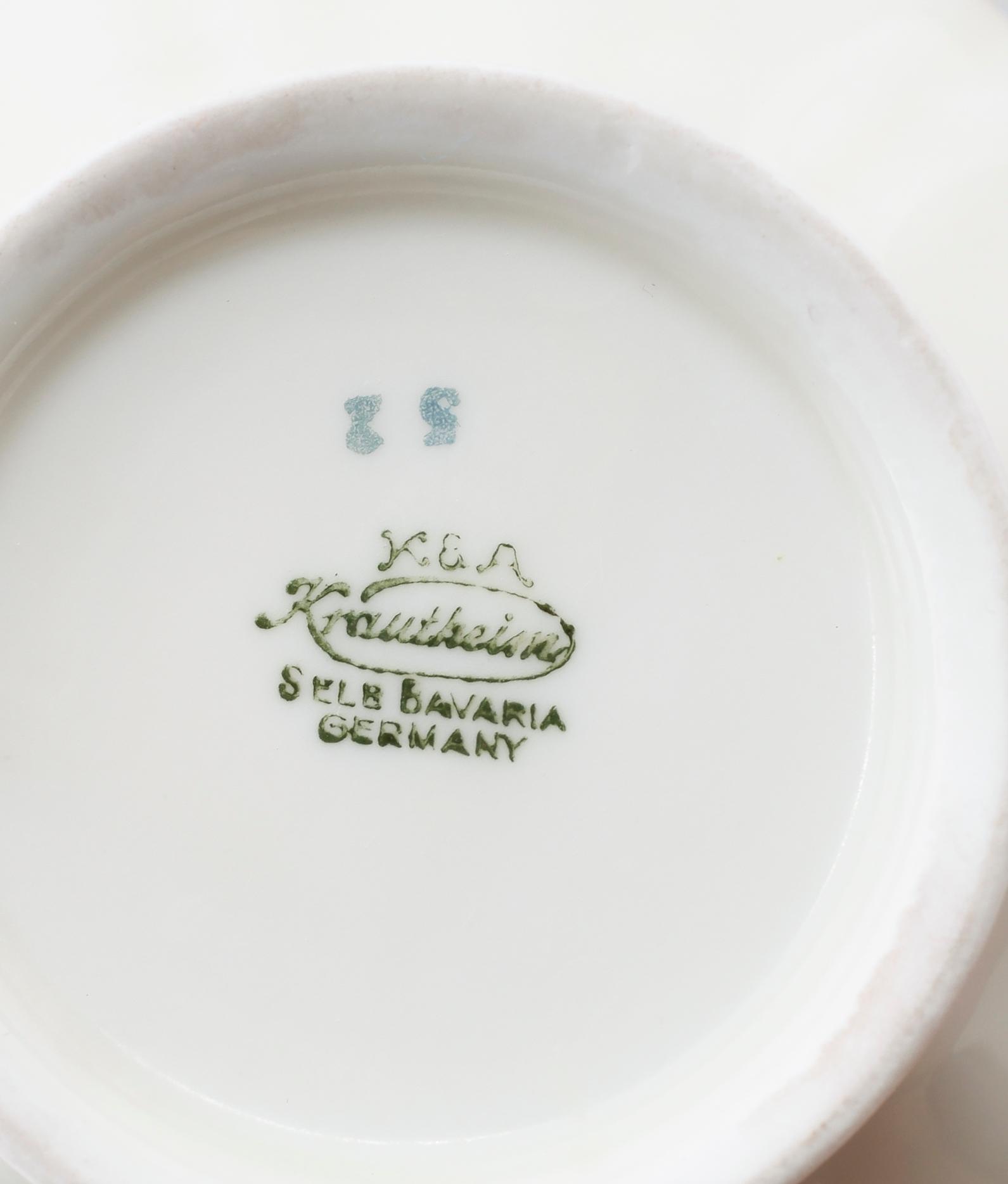 KAFFESERVIS, 23 delar, porslin, Krautheim, Tyskland, 1900-talets första hälft.