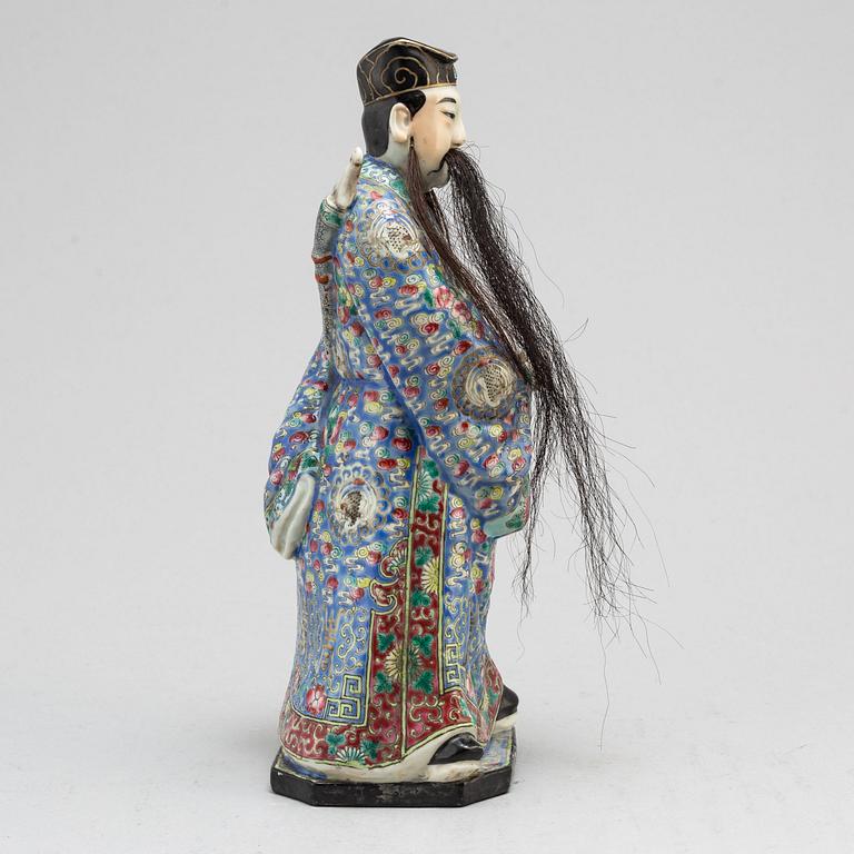 A Chinese famille rose figure, modern.