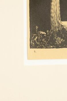 John Bauer, "Prinsessan och småtrollen".